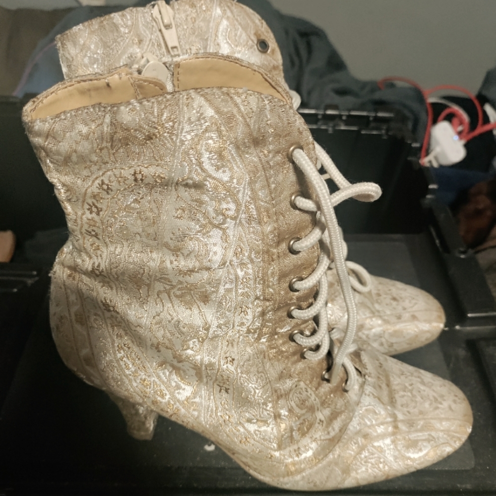 Vintage Embroidered Boots